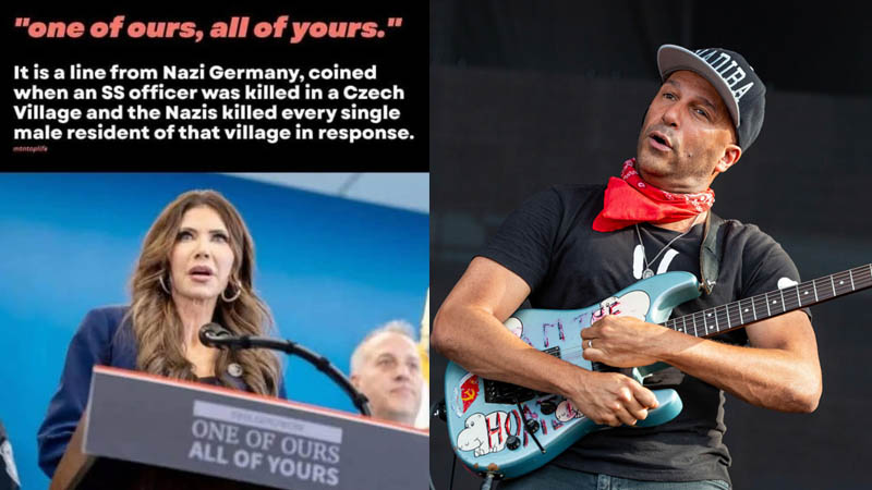 Tom Morello Slams DHS Over Slogan Dispute as Officials Push Back on ‘Nazi’ Claim