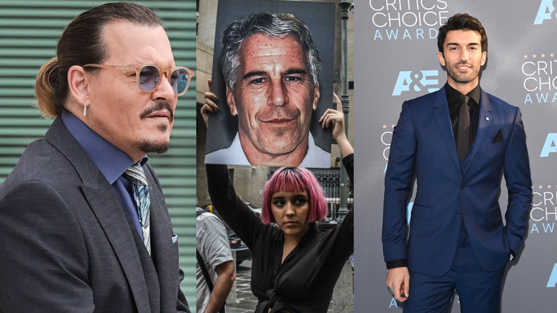 Johnny Depp and Justin Baldoni and Jeffrey Epstein