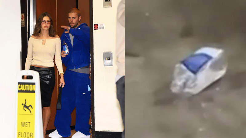 Justin Bieber Throws Water Bottle at Paparazzi