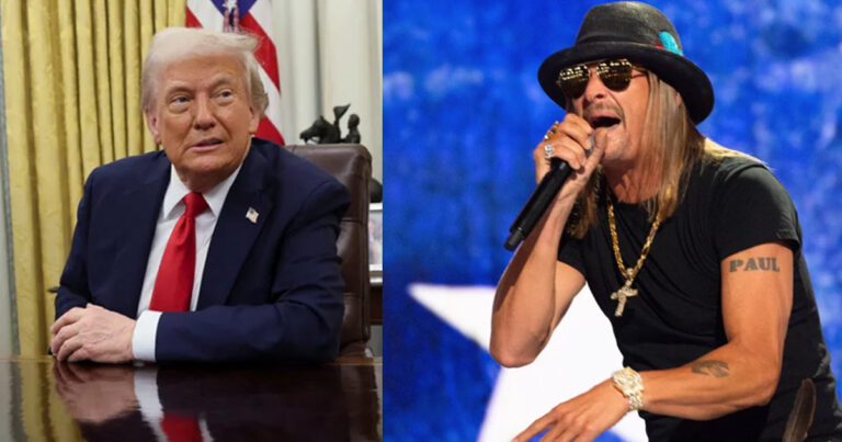 Kid Rock snaps at Trump